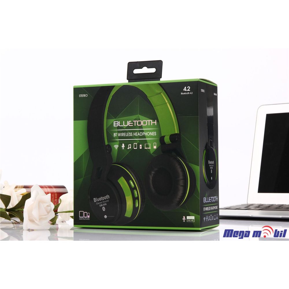 Slusalki Bluetooth SY-BT896 green